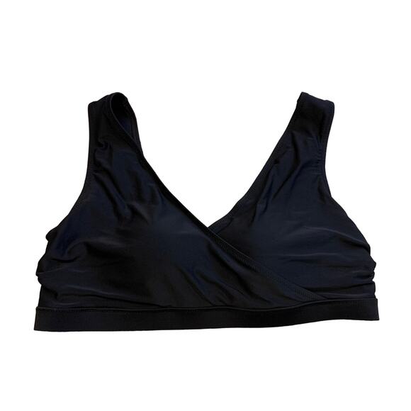Old Navy Plus Size Black Bikini Top Padded Swim Swimwear Size 1x - Picture 1 of 5